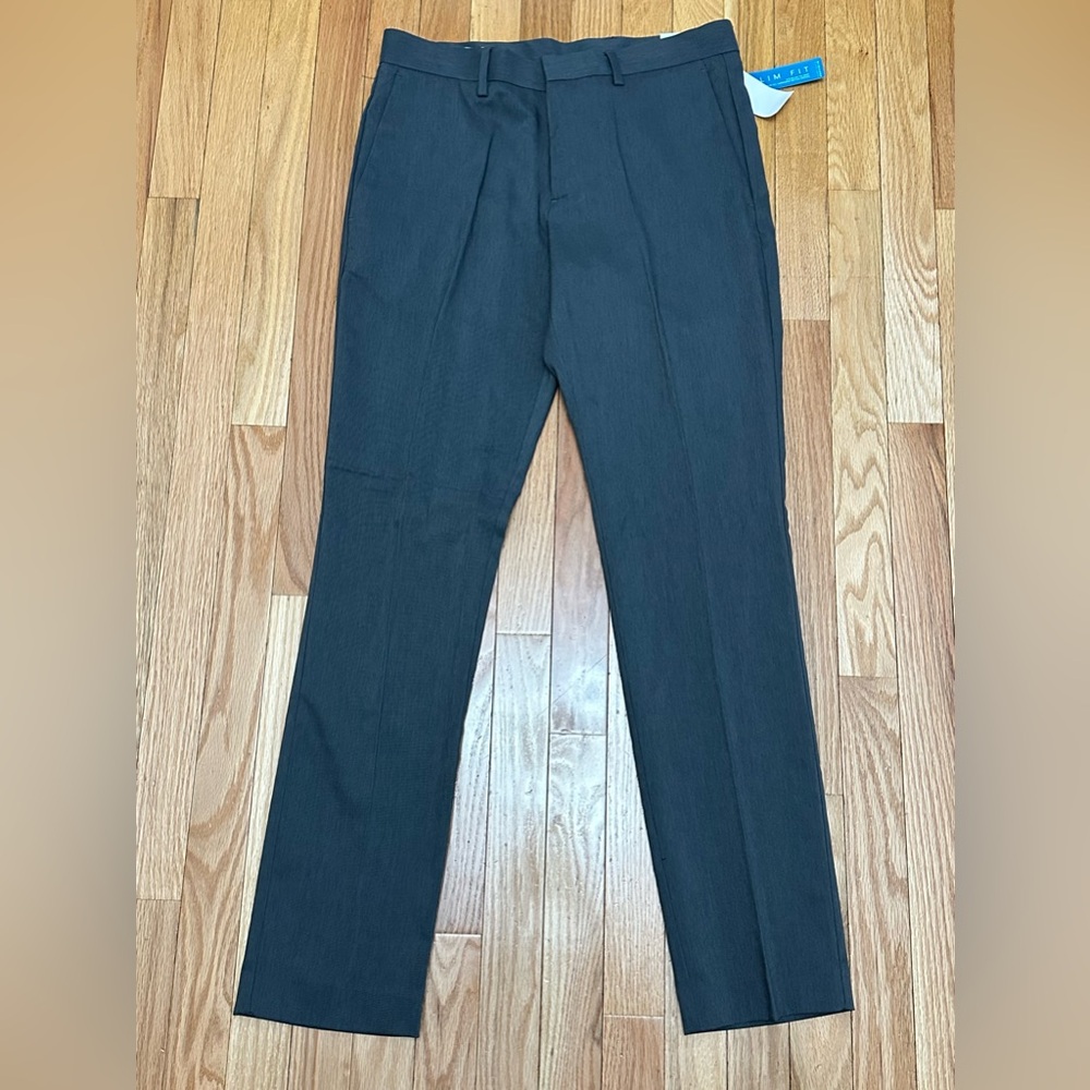 Perry Ellis Dark Gray Flare Pants
